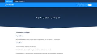 New User Offers | FanDuel