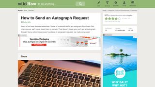 How to Send an Autograph Request: 6 Steps (with Pictures)
