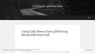 Fans2Cash | How to Earn 300$ Every Month with Fans2Cash – Cool ...