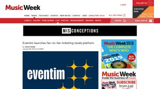 Eventim launches fan-to-fan ticketing resale platform - Music Week