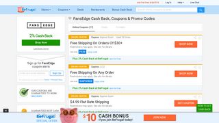 FansEdge Cashback, Coupons & Deals - Highest Rate Guaranteed