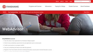 WebAdvisor | Fanshawe College
