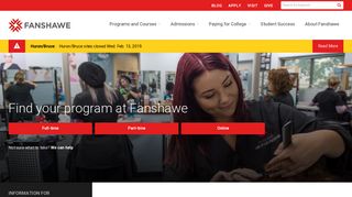 Fanshawe College – Best Student Experience in Canada