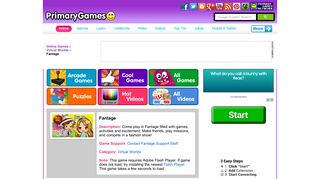 Fantage - PrimaryGames - Play Free Online Games