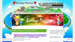 Free Fantage Accounts [NEW!] - Fantage Britney - WordPress.com