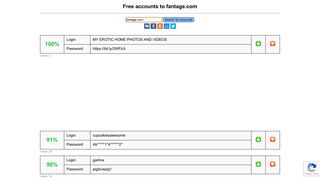 fantage.com - free accounts, logins and passwords