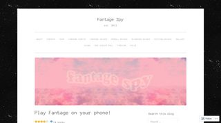 Play Fantage on your phone! | Fantage Spy