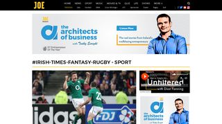 Irish Times Fantasy Rugby | JOE is the voice of Irish people at home ...