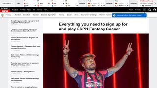 Fantasy soccer -- Everything you need to sign up for and play ESPN ...
