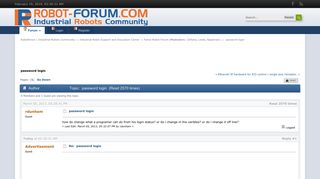 password login in Fanuc Robot Forum - Page 1 of 1