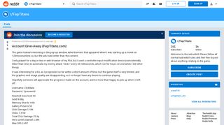 Account Give-Away (FapTitans.com) : FapTitans - Reddit