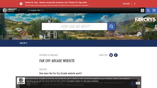 Far Cry Arcade website - Ubisoft Support