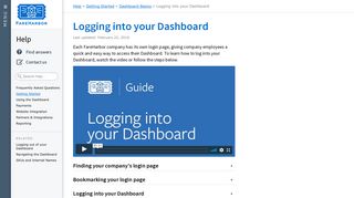 Logging into your Dashboard | FareHarbor