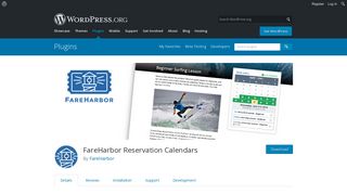 FareHarbor Reservation Calendars | WordPress.org