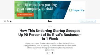How Underdog Software Startup FareHarbor Scooped Up 90 ... - Inc.
