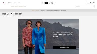 Refer a Friend to Farfetch and get 10% Off