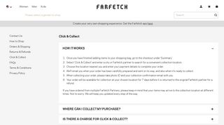 Click and Collect - Farfetch