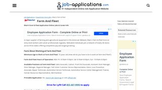 Blain's Farm & Fleet Application, Jobs & Careers Online