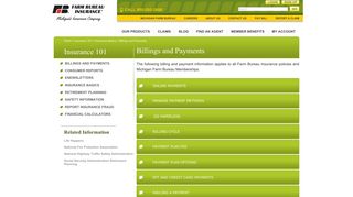 Billings and Payments - Farm Bureau Insurance of Michigan