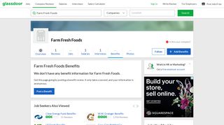 Farm Fresh Foods Employee Benefits and Perks | Glassdoor