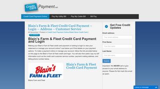 Blain's Farm & Fleet Credit Card Payment - Login - Address ...