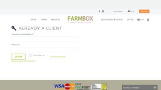 Login and manage your Fruits and Vegs deliveries | Farmbox.ae