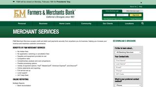 Merchant Services - Credit Card Processing and More | F&M Bank