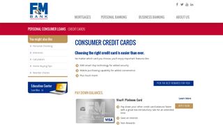 Credit Cards with F&M Bank