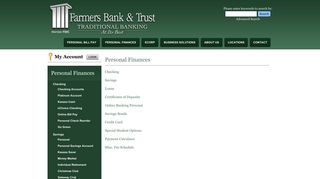 Farmers Bank & Trust - Blytheville, Arkansas - Personal Finances