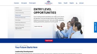 Entry Level Opportunities at Farmers | Farmers Insurance