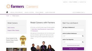 Retail Careers - Farmers Careers