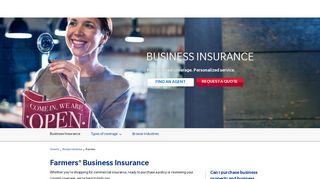 Business Insurance & Small Business Insurance : Farmers Insurance