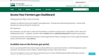Access Your Farmers.gov Dashboard | Farmers