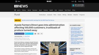 Aussie Farmers Direct goes into administration affecting 100,000 ...