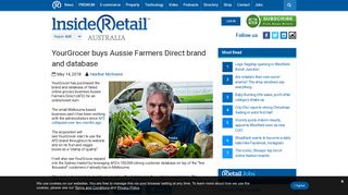 YourGrocer buys Aussie Farmers Direct brand and database