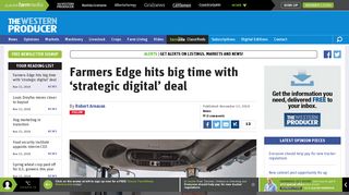 Farmers Edge hits big time with 'strategic digital' deal | The Western ...
