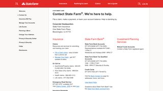 Contact Us – Customer Care – State Farm®
