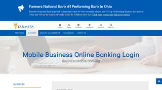 Business Online Banking Login - Farmers National Bank