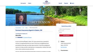 Corey Benson - Farmers Insurance Agent in Salem, OR