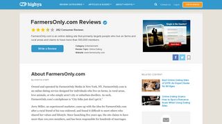 FarmersOnly.com Reviews - Is it a Scam or Legit? - HighYa