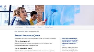 Get a Renters Insurance Quote : Farmers Insurance