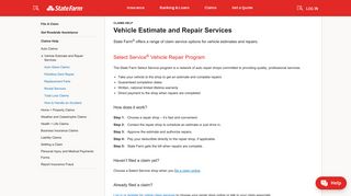 Vehicle Estimate & Repair Services – State Farm®