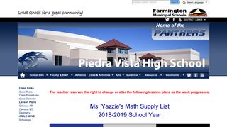 Welcome to Yazzie's Website - Farmington Municipal Schools