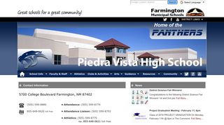 Piedra Vista High School - Farmington Municipal Schools