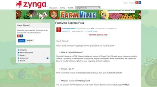 FarmVille Express FAQ — FarmVille - Zynga Forums
