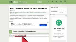 How to Delete Farmville from Facebook: 12 Steps (with Pictures)