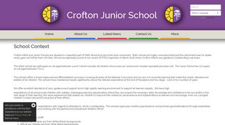 Crofton Junior School - School Context