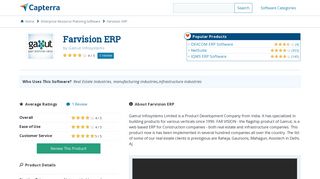 Farvision ERP Reviews and Pricing - 2019 - Capterra