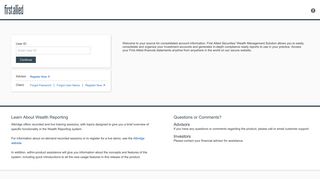 First Allied Securities - Albridge Wealth Reporting