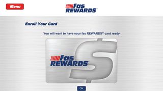 Enroll Your Card · FAS Rewards